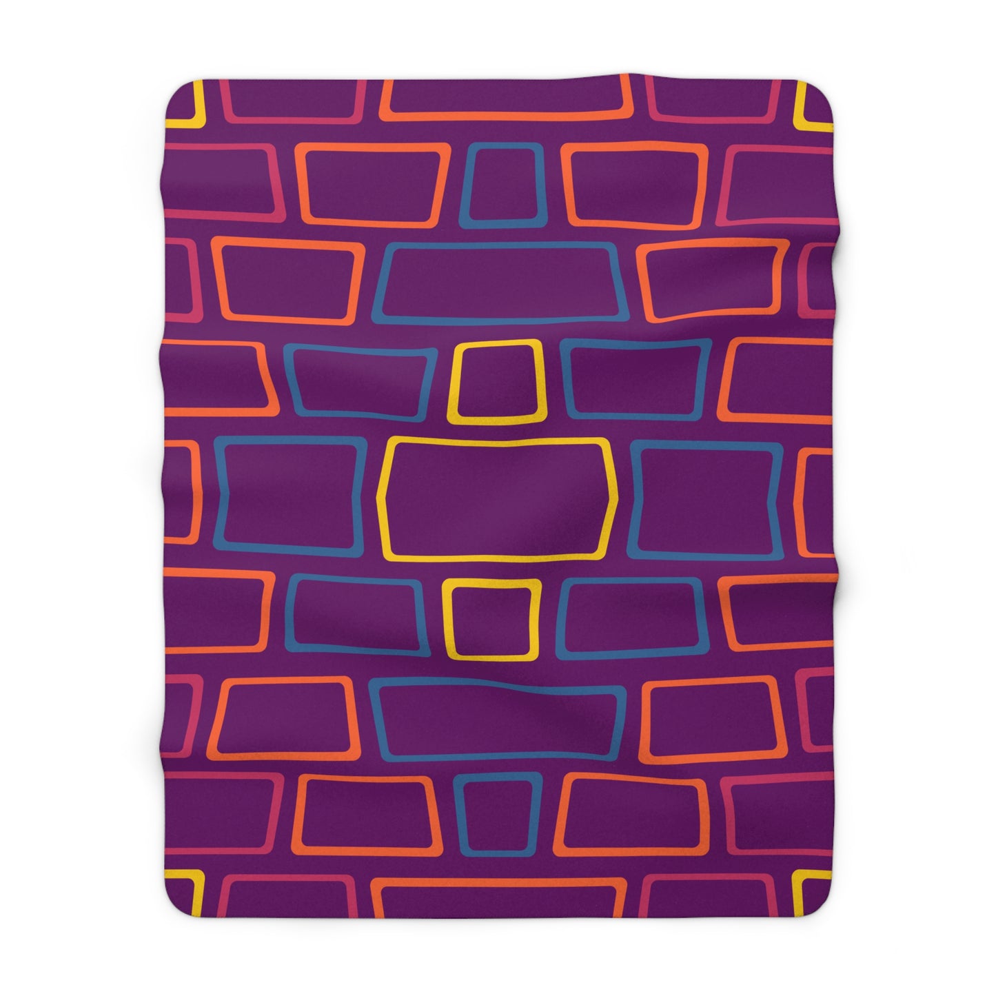 Purple Brick Wall Basic Bedding Set