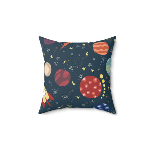 Space Buddies Throw Pillow