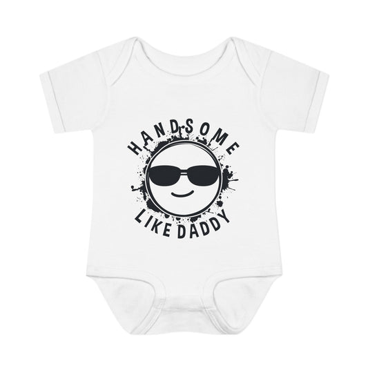 Handsome Like Daddy Infant Rib Bodysuit