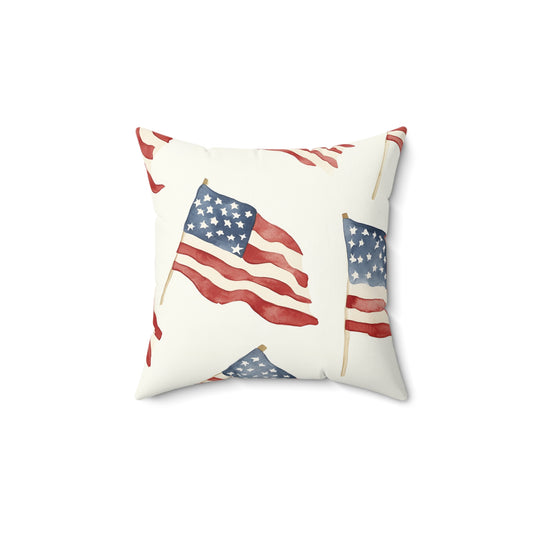 Waves of Freedom Throw Pillow