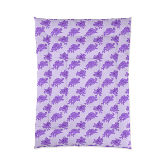Royal Orchid Peonies Comforter