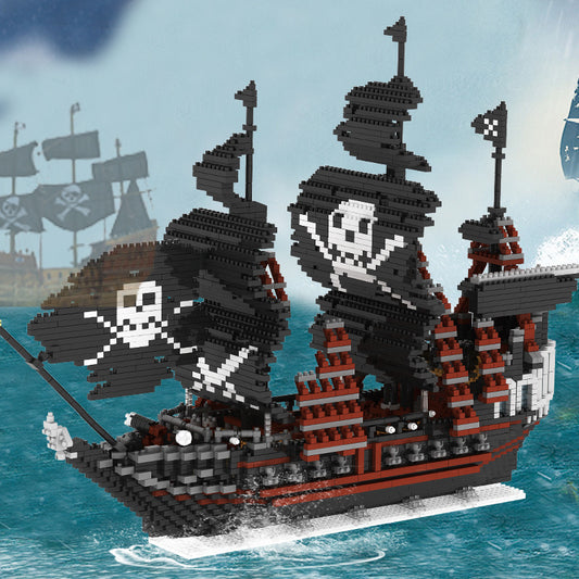 Pirate Ship/Sailboat Interlocking Building Blocks Toy