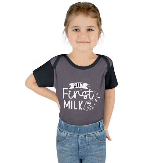 But First Milk Infant Baby Rib Bodysuit