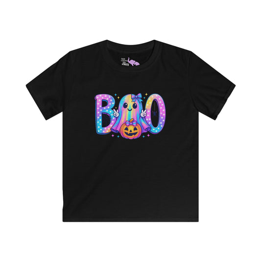 Pastel Boo Kids Softstyle Tee