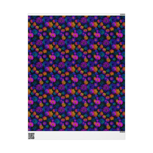 Luminous Carnations Wrapping Paper