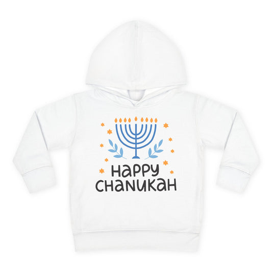 Happy Chanukah Toddler Pullover Fleece Hoodie