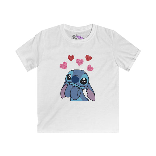 Stitch in Love Youth Softstyle Tee