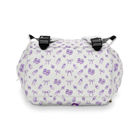 Lavender Baby Keepsakes Diaper Backpack – Personalized