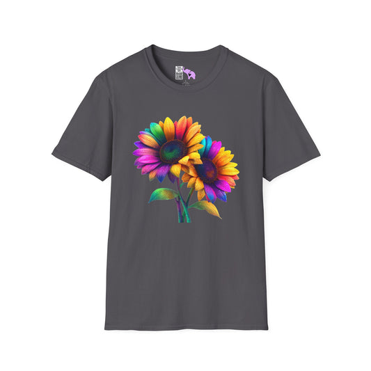 Colorburst Flowers Adult T-shirt