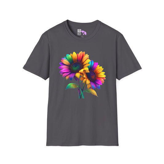 Colorburst Flowers Adult T-shirt