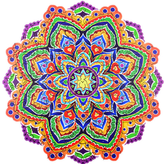 Mandala Wooden Irregular Puzzle