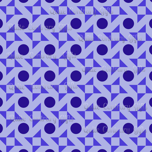 Violet Pinwheels Duvet Bedding Set