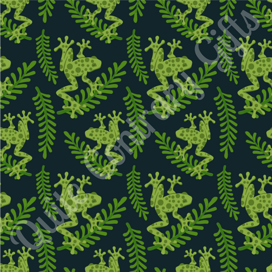 Emerald Canopy Frogs Duvet Bedding Set