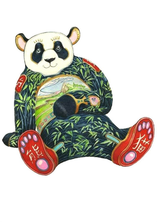 Artistic Panda Wooden Puzzle Collection