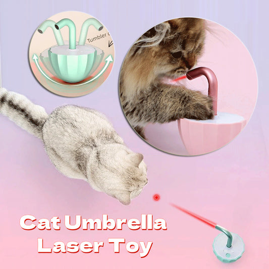 Interactive Tumbler Laser Cat Toy – Motion-Activated Automatic Teaser