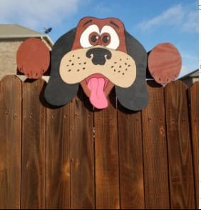 Christmas Fence Peeker Wooden Yard Decoration – Santa, Reindeer, Snowman, Grinch & Penguin Fence Topper