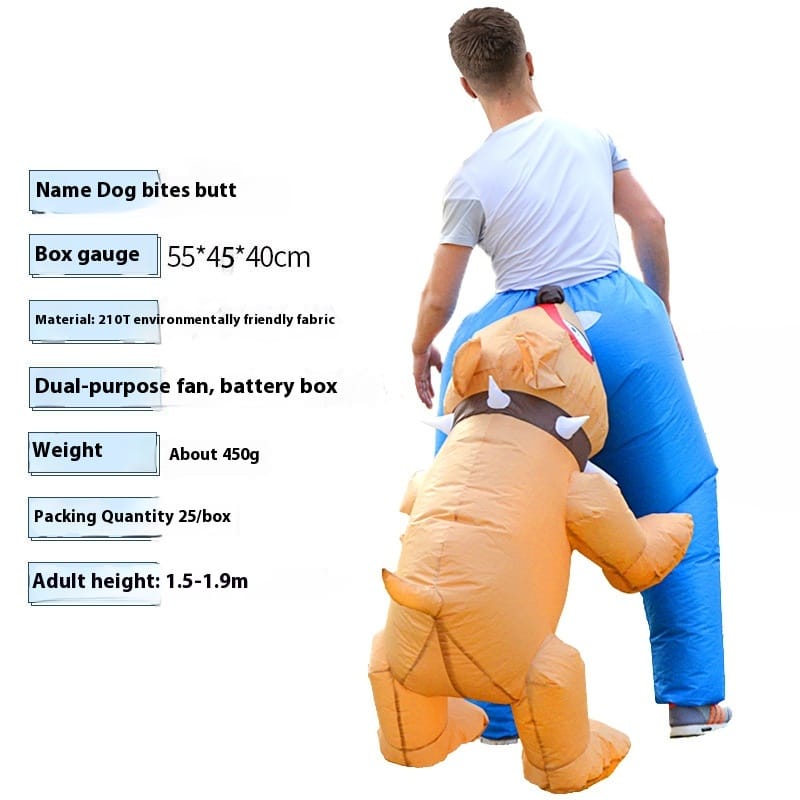 Inflatable Bulldog Attack Costume