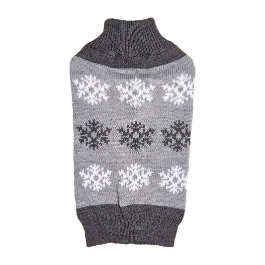 Cozy Snowflake Holiday Dog Sweater