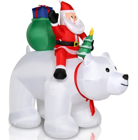 Polar Bear Christmas Journey Inflatable