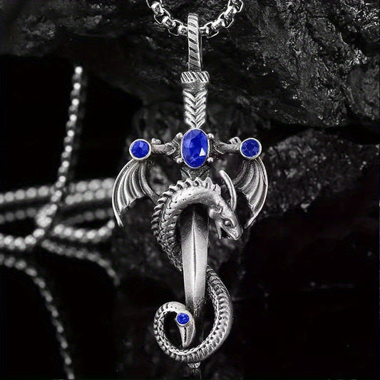 Dragon Sword Stainless Steel Necklace