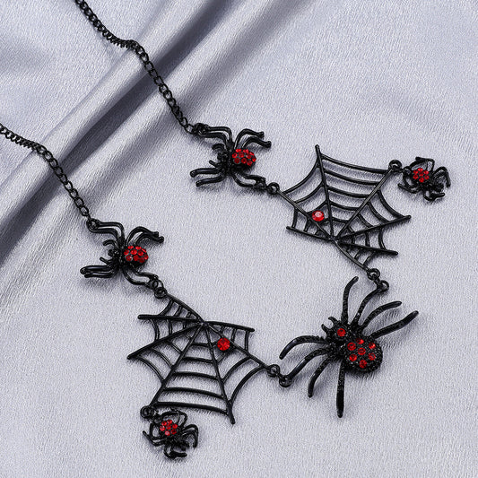 Halloween Spider/Spider Web Necklace