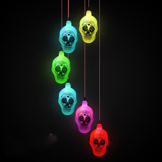 Halloween Solar Wind Chimes Pumpkin Skull Pumpkins Ghost Decorative Lights
