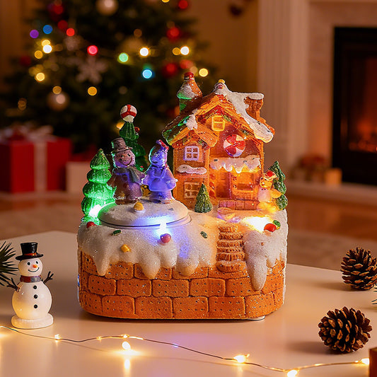 Mini Rotating Gingerbread Man Music Box