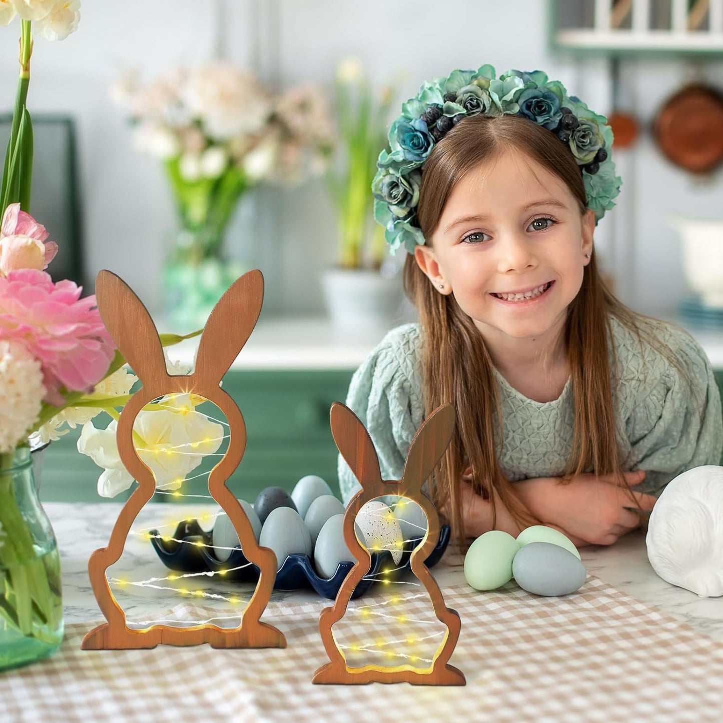 Hoppy Little Lighted Bunnies 2 pc. Set