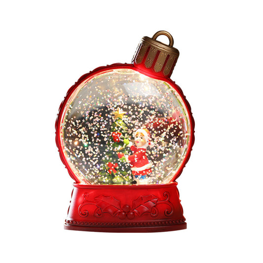 Flat Light Up Snow Globe