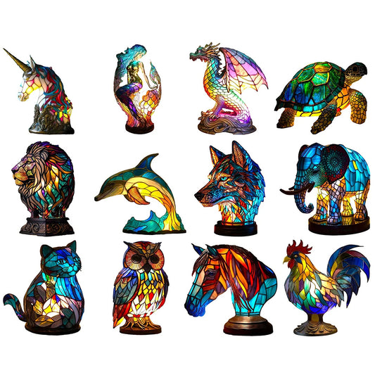 Colored Animal Desk Lamps Variety
