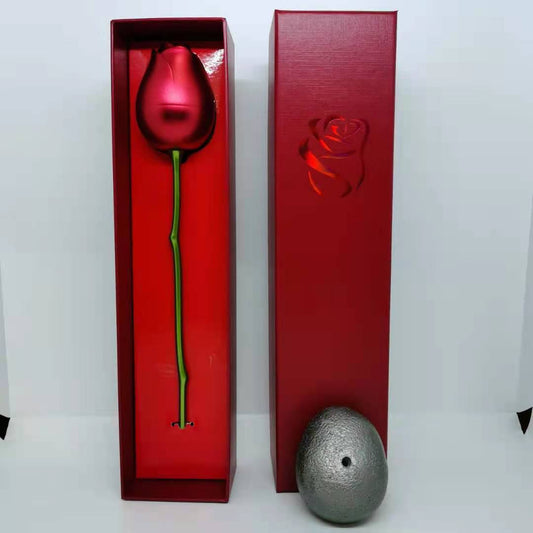 Heart Shaped Crystal Diamond Pendant Rose Head Necklace