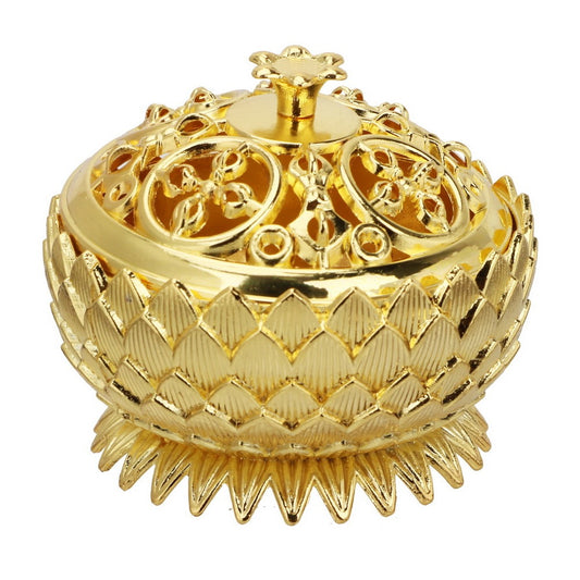 Beautiful Gold/Bronze/Copper Plated Lotus Incense Burner