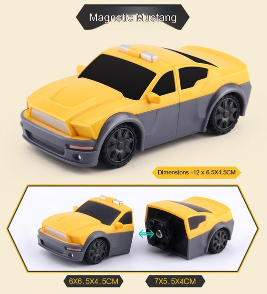 Children's Transformer Magnetic Toy Robot Car