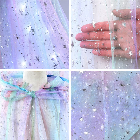 Twinkle Star Light-Up Girls Cloak w/Hood