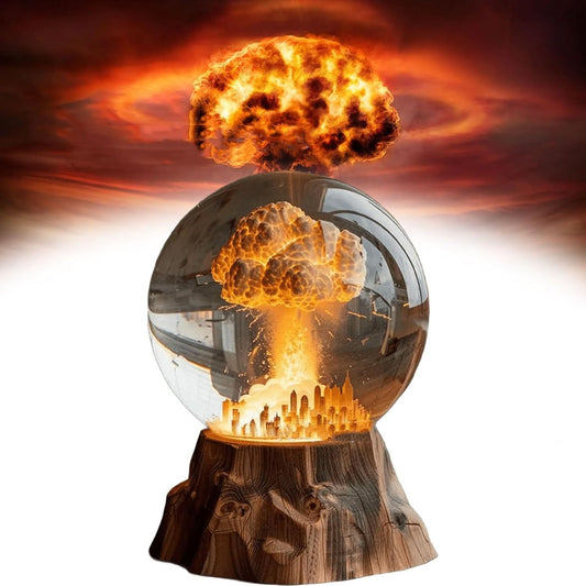 Mushroom Cloud Explosion LED Globe Lamp