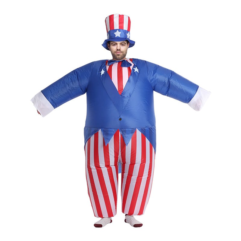 Inflatable Uncle Sam Costume for Adults