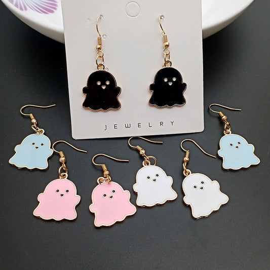Adorable Dangling Ghost Earrings