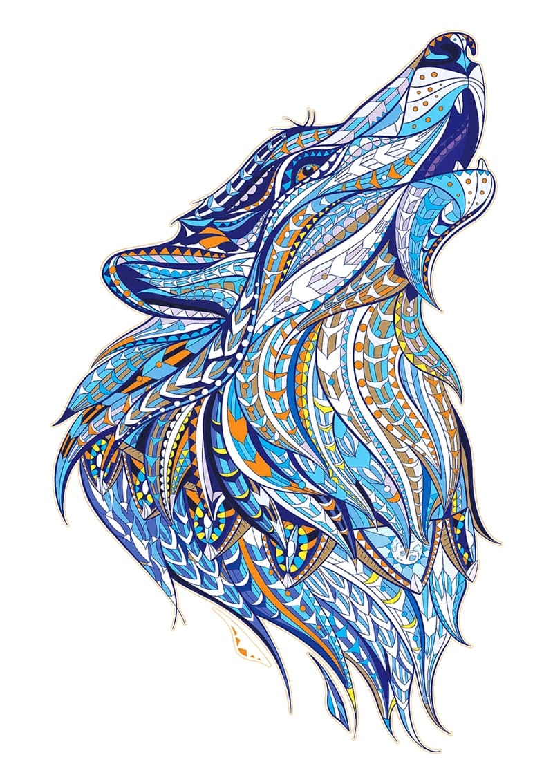 Wild Spirit Wolf Wooden Puzzle Collection