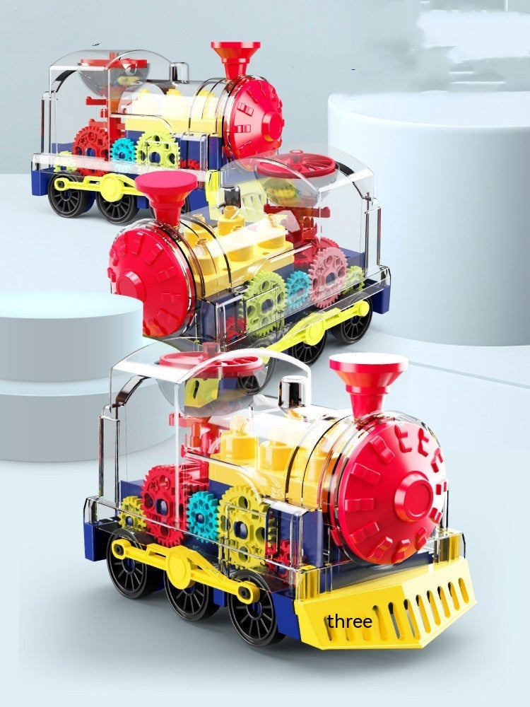 Educational Transparent Gear Toy Train