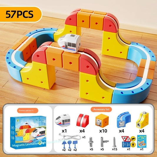 Magnetic Adventure Track Set – DIY Transformable Electric Car Race Track