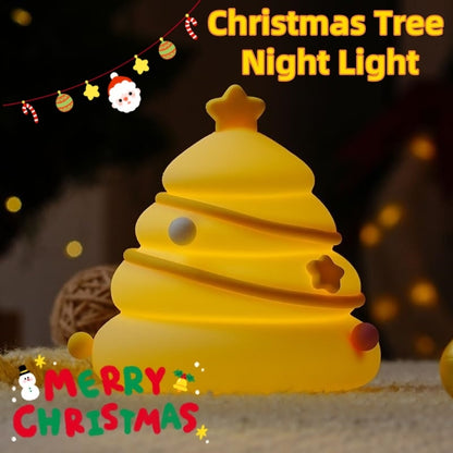 Christmas Tree Silicone Night Lights USB Rechargeable