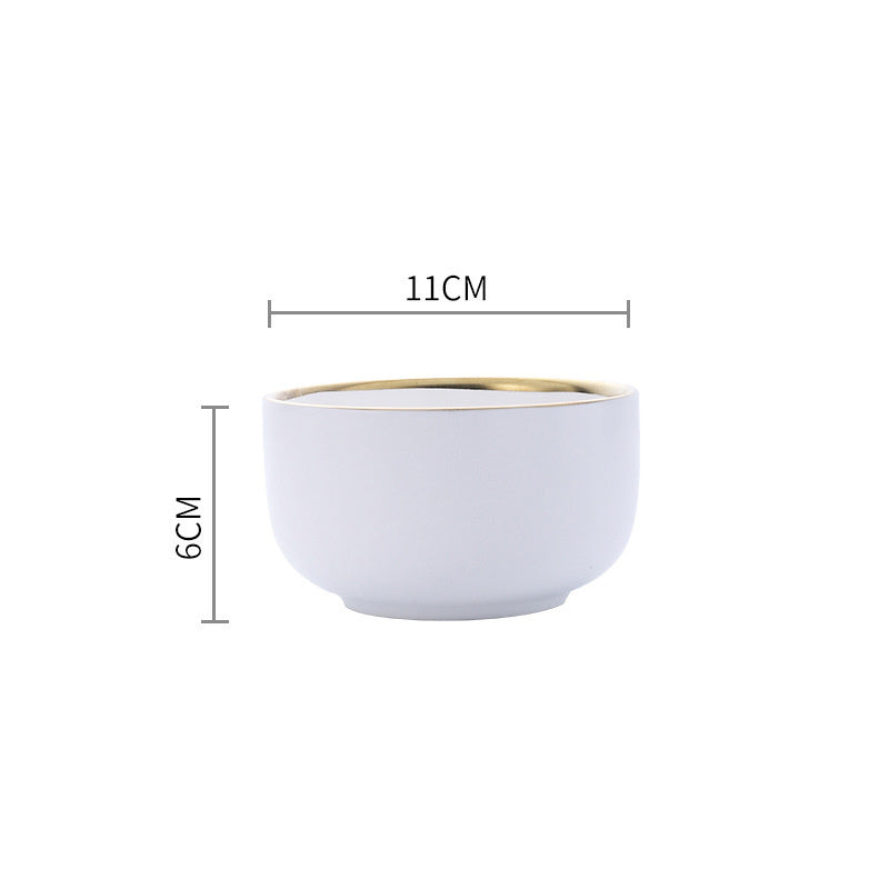 Signature Gold & Silver Trim Dinnerware Set
