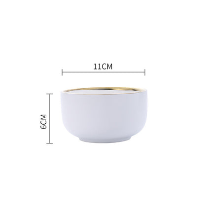 Signature Gold & Silver Trim Dinnerware Set