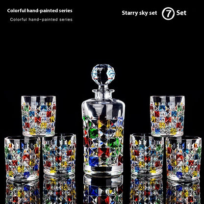 Colorful Crystal Liquor Glass Set