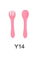 Soft Silicone Food Grade Kids Spoon & Fork Set