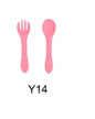 Soft Silicone Food Grade Kids Spoon & Fork Set