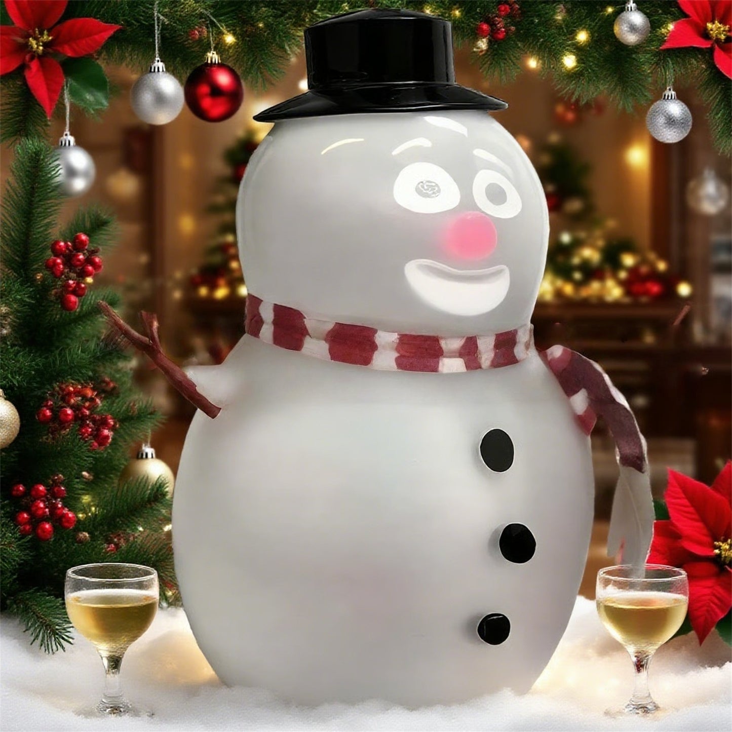Animated Talking Christmas Figures – Snowman, Santa, or Reindeer with Animated Face
