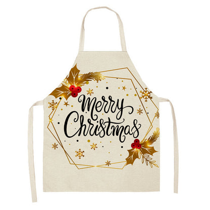 Christmas Series Cotton And Linen Aprons Variety