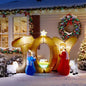 Joy Nativity Scene w/Built-in LED Lights Inflatable