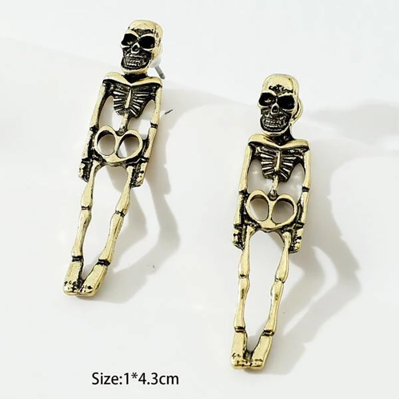 Cute Jacket Skeleton Earrings